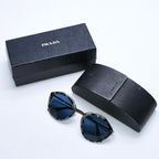Prada Sunglasses Eyewear Marble Pattern Black Acetate