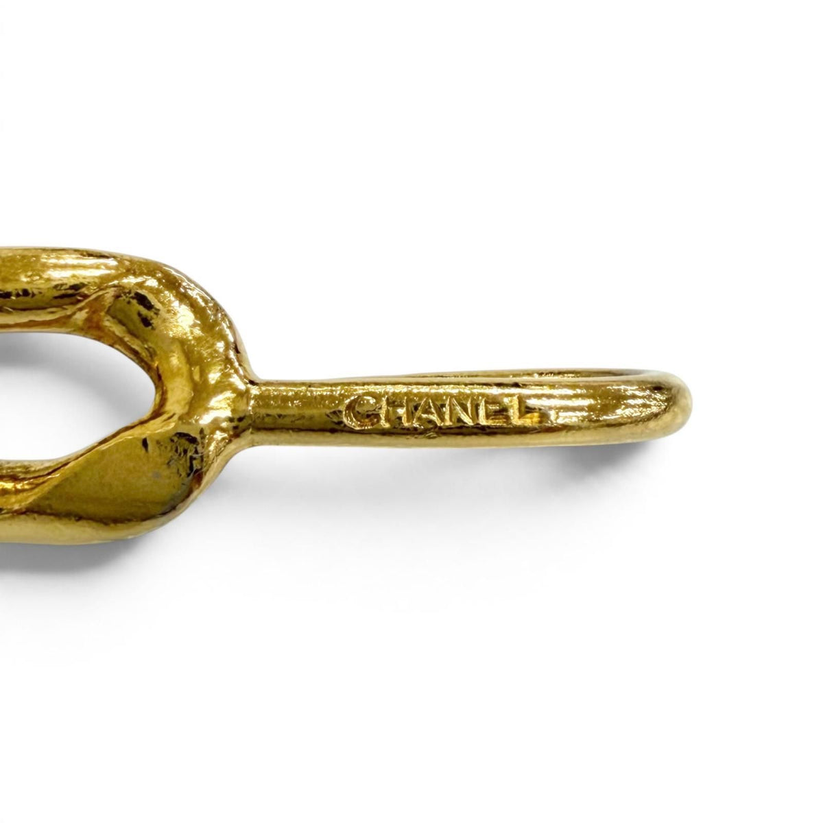 Chanel Vintage CC Logo Coin Motif Chain Belt Gold — view 7