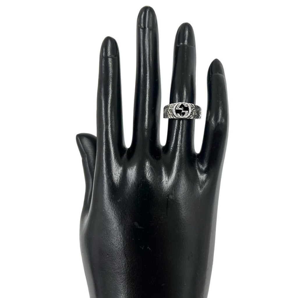 Gucci Interlocking G Arabesque Ring 925 Sterling Silver — view 2