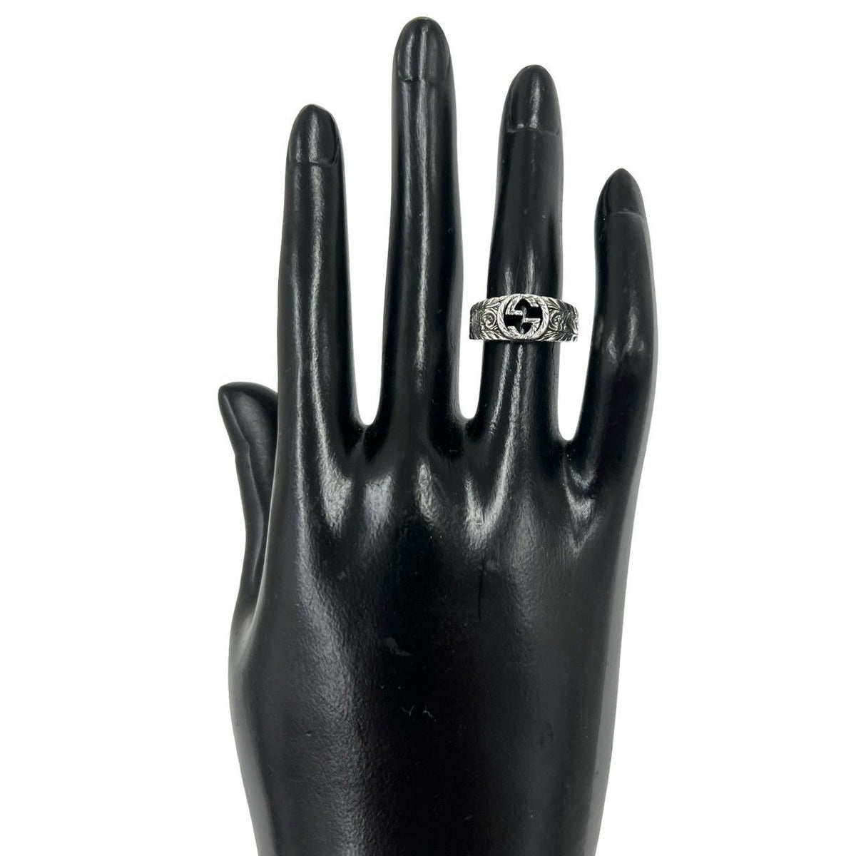 Gucci Interlocking G Arabesque Ring 925 Sterling Silver — view 2