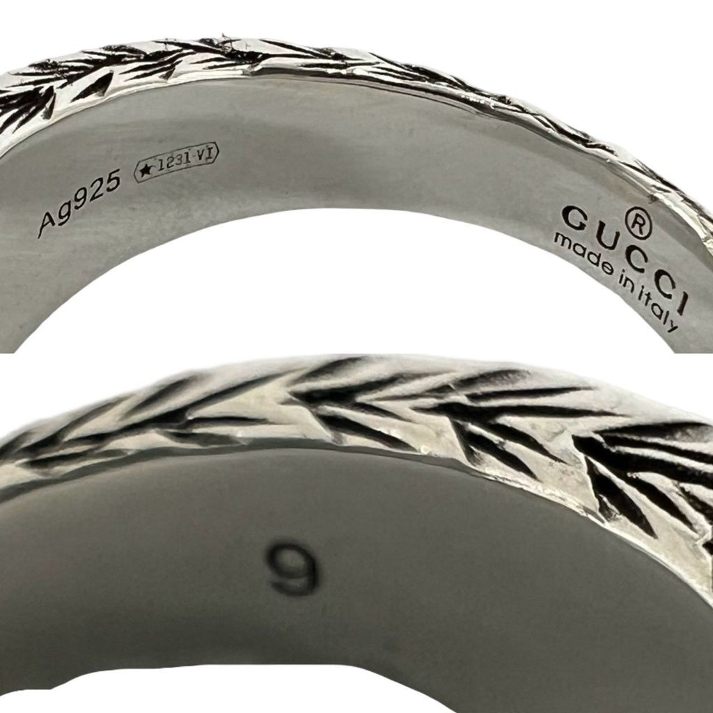 Gucci Interlocking G Arabesque Ring 925 Sterling Silver — view 3