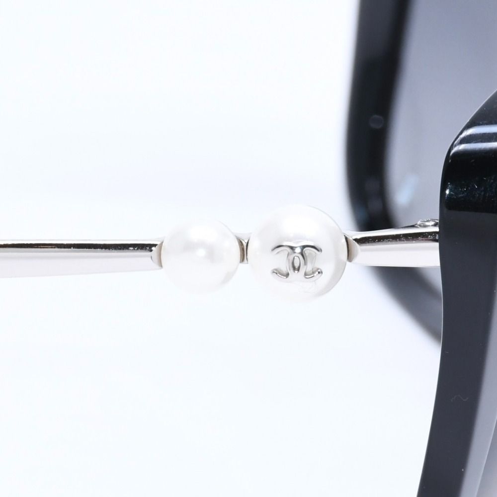 Chanel Sunglasses Eyewear S8 CC Logo Faux Pearl Black — view 8