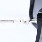 Chanel Sunglasses Eyewear S8 CC Logo Faux Pearl Black — view 8