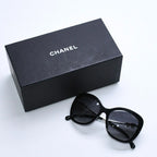 Chanel Sunglasses Eyewear S8 CC Logo Faux Pearl Black