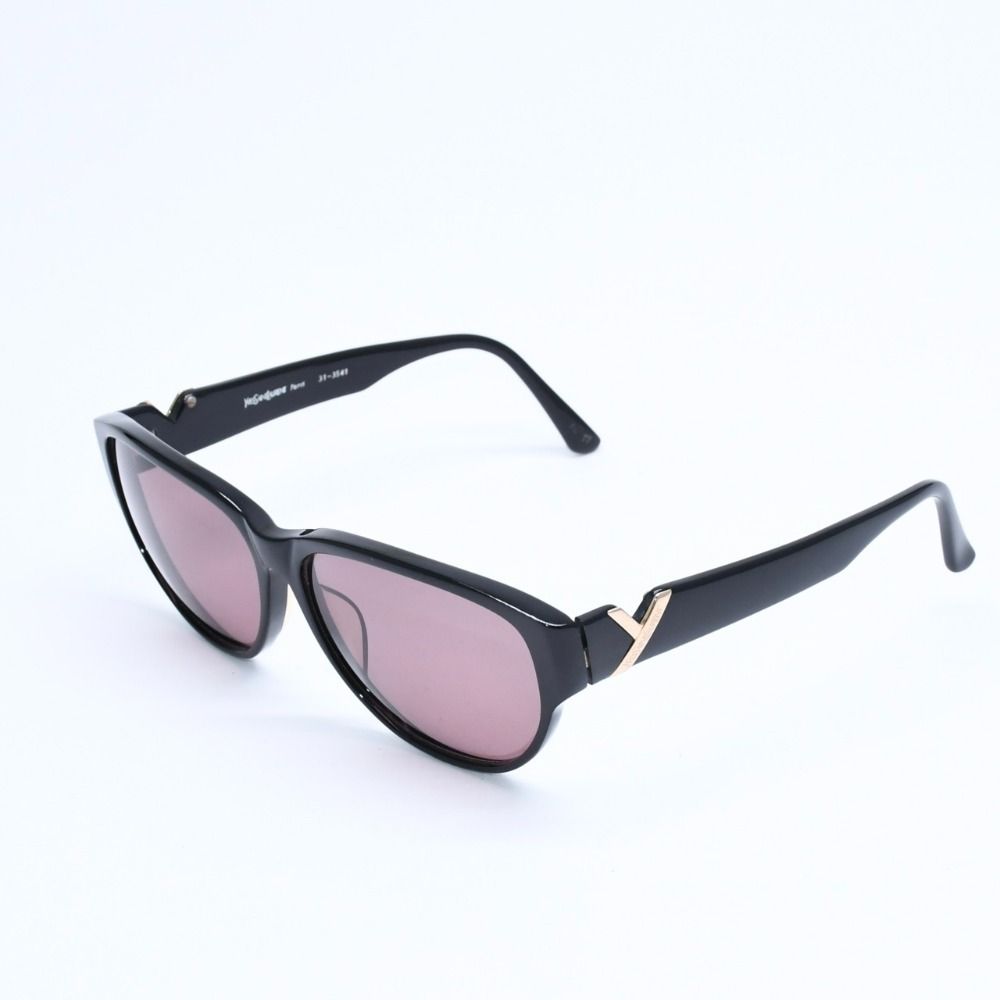 Saint Laurent Sunglasses Eyewear Black Brown Acetate — view 2