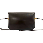 Gucci Vintage GG Logo Horsebit Leather Shoulder Bag Brown — view 3