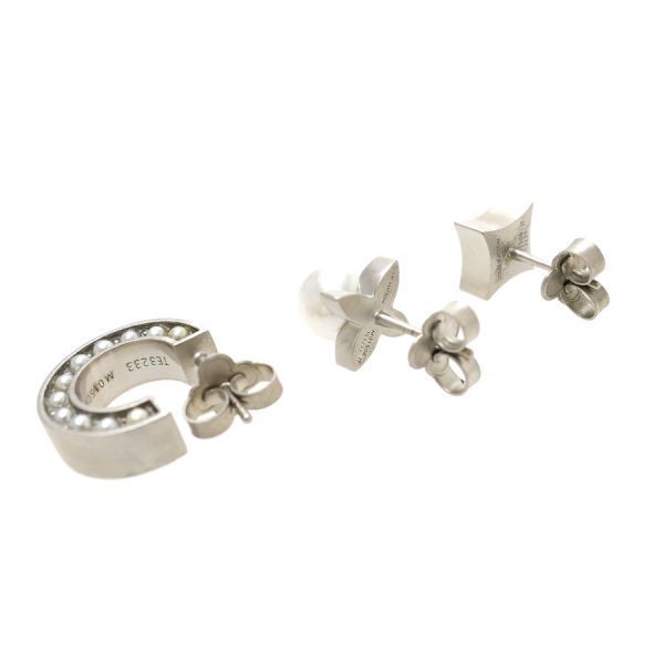 Louis Vuitton Earrings Monogram Pearl Set — view 3
