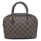 Louis Vuitton LV Sarria Mini Damier Ebene Handbag Brown Bag