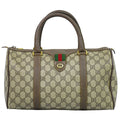 Gucci Vintage Sherry Line GG Supreme Mini Boston Bag Beige Shelly