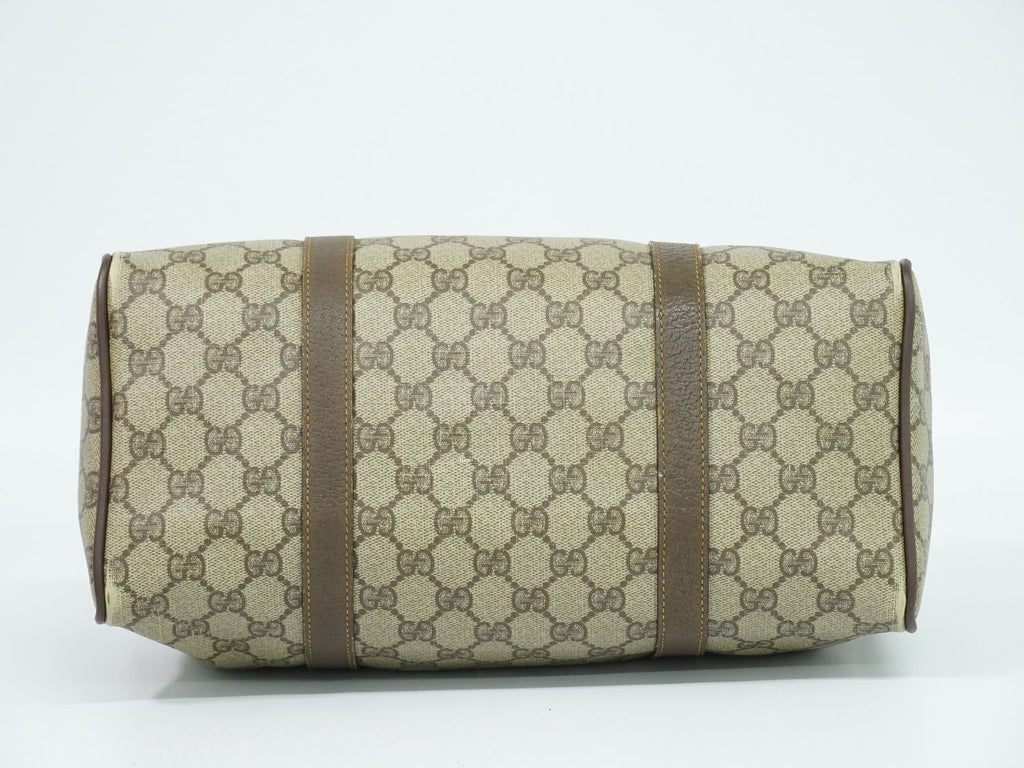 Gucci Vintage Sherry Line GG Supreme Mini Boston Bag Beige Shelly — view 3