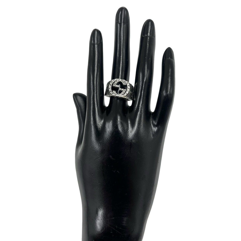 Gucci Interlocking G Arabesque Ring 925 Sterling Silver — view 2