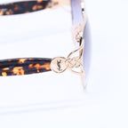 Saint Laurent Sunglasses Eyewear Tortoiseshell Color Gold Gray Multicolor — view 7