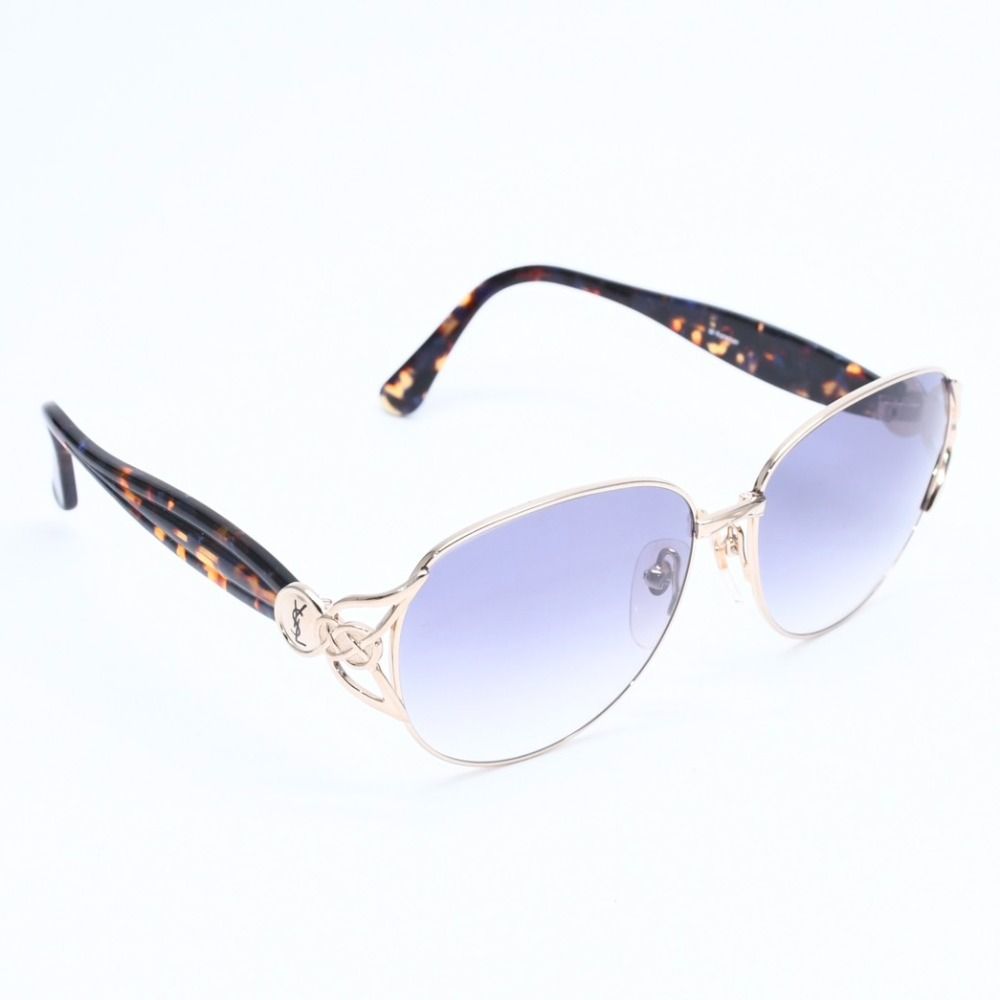 Saint Laurent Sunglasses Eyewear Tortoiseshell Color Gold Gray Multicolor — view 3