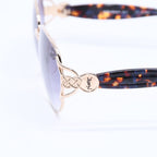 Saint Laurent Sunglasses Eyewear Tortoiseshell Color Gold Gray Multicolor — view 6