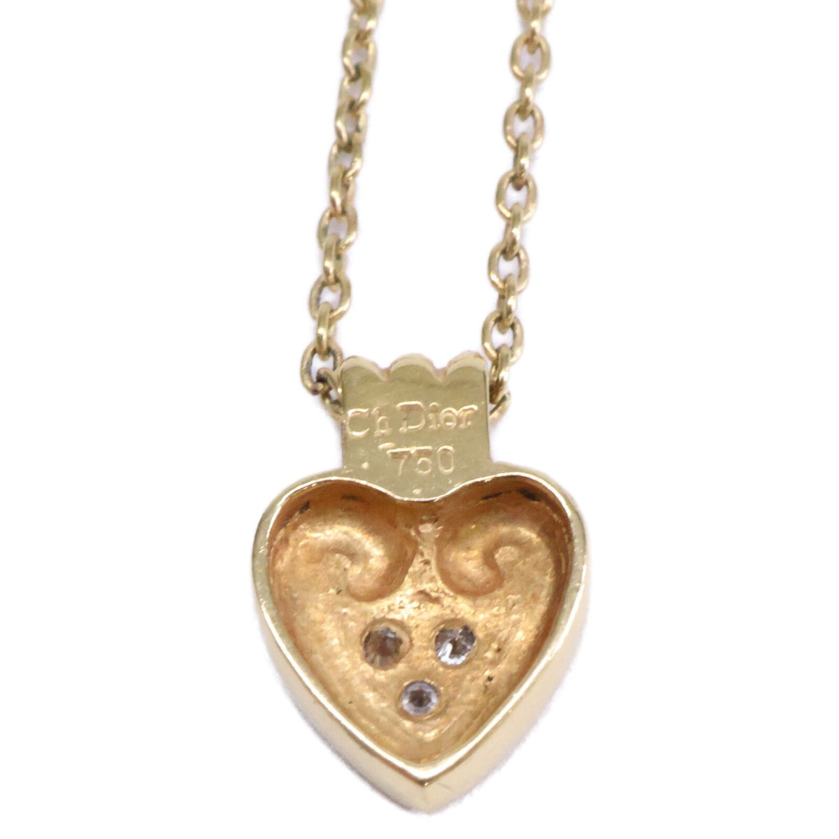 Dior 750 Yellow Gold Diamond Heart Top — view 6