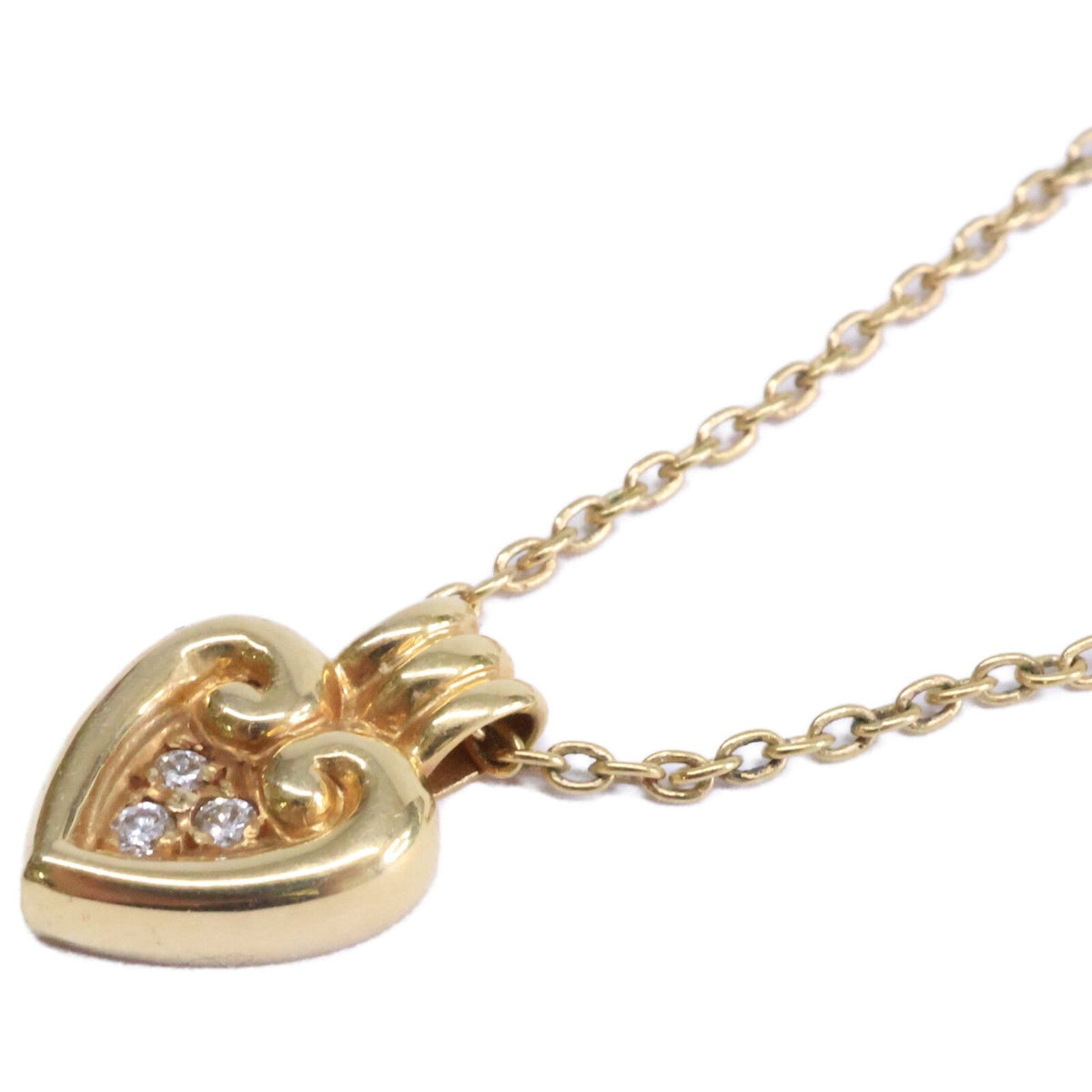 Dior 750 Yellow Gold Diamond Heart Top