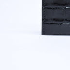 Chanel Card Case CC Logo Calfskin Crocodile Embossed Black Gold — view 8