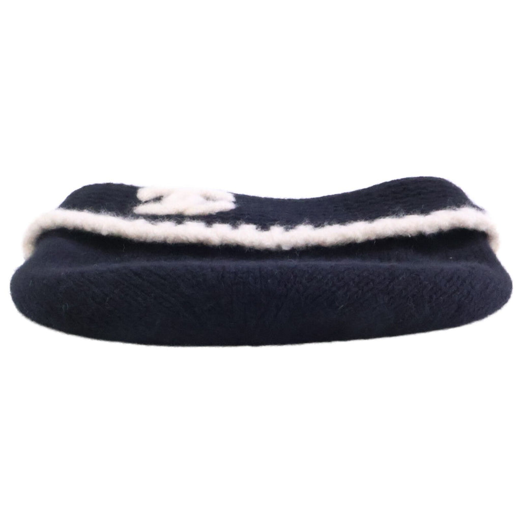 Chanel 23A Cashmere Silk CC Logo Knit Cap Beanie Hat — view 3