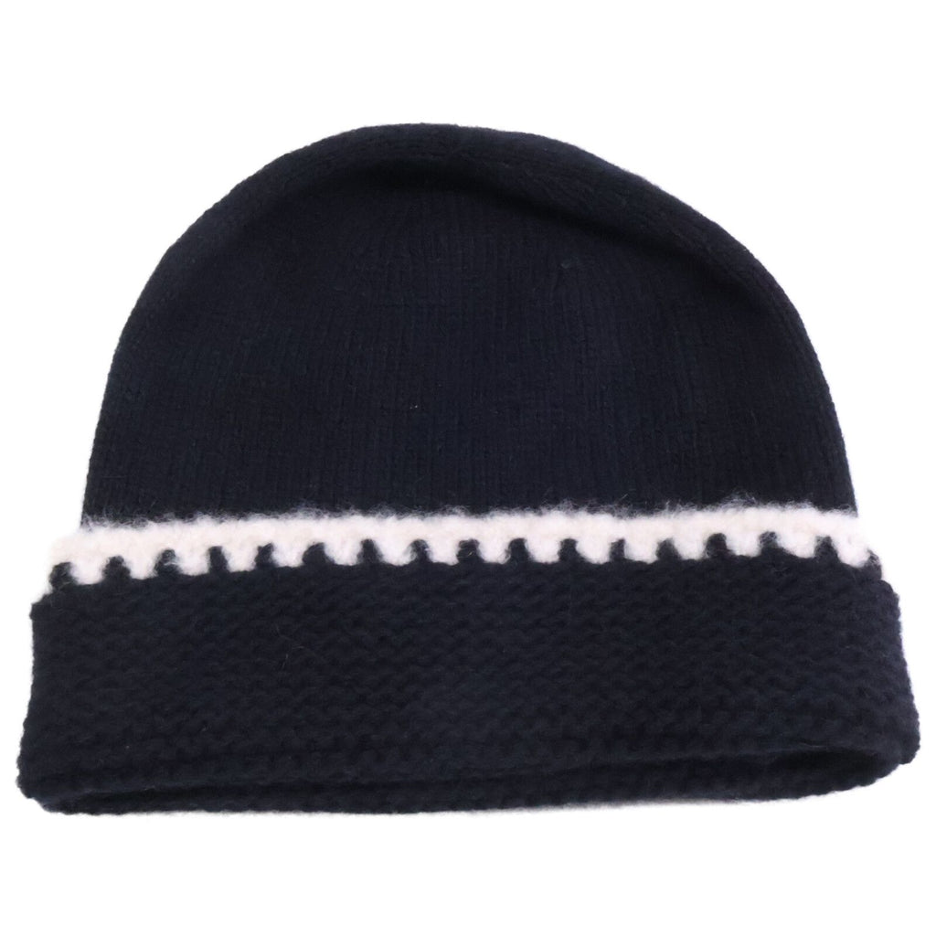 Chanel 23A Cashmere Silk CC Logo Knit Cap Beanie Hat — view 6