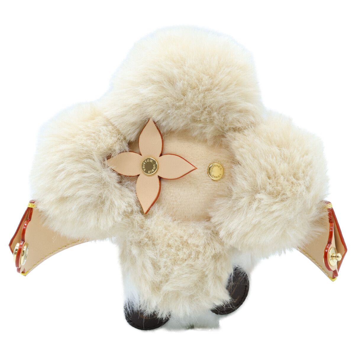 Louis Vuitton Vivienne Hug Faux Fur Leather Monogram Backpack Charm — view 2