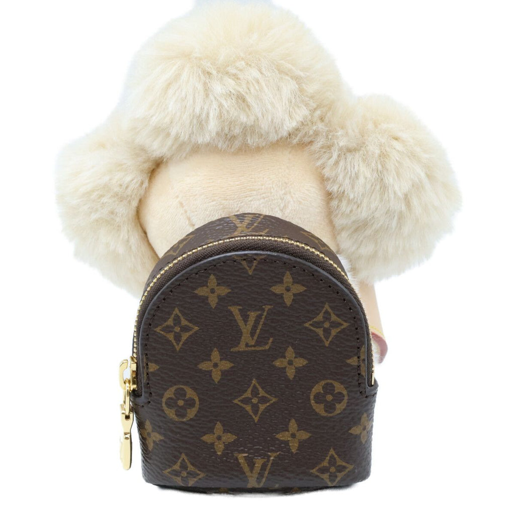Louis Vuitton Vivienne Hug Faux Fur Leather Monogram Backpack Charm — view 4