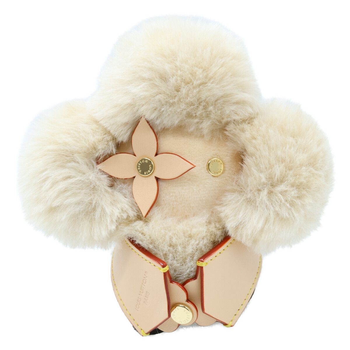 Louis Vuitton Vivienne Hug Faux Fur Leather Monogram Backpack Charm
