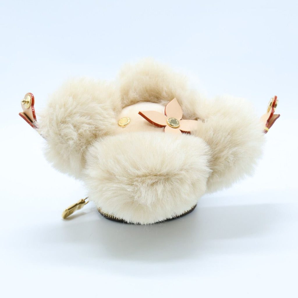 Louis Vuitton Vivienne Hug Faux Fur Leather Monogram Backpack Charm — view 7