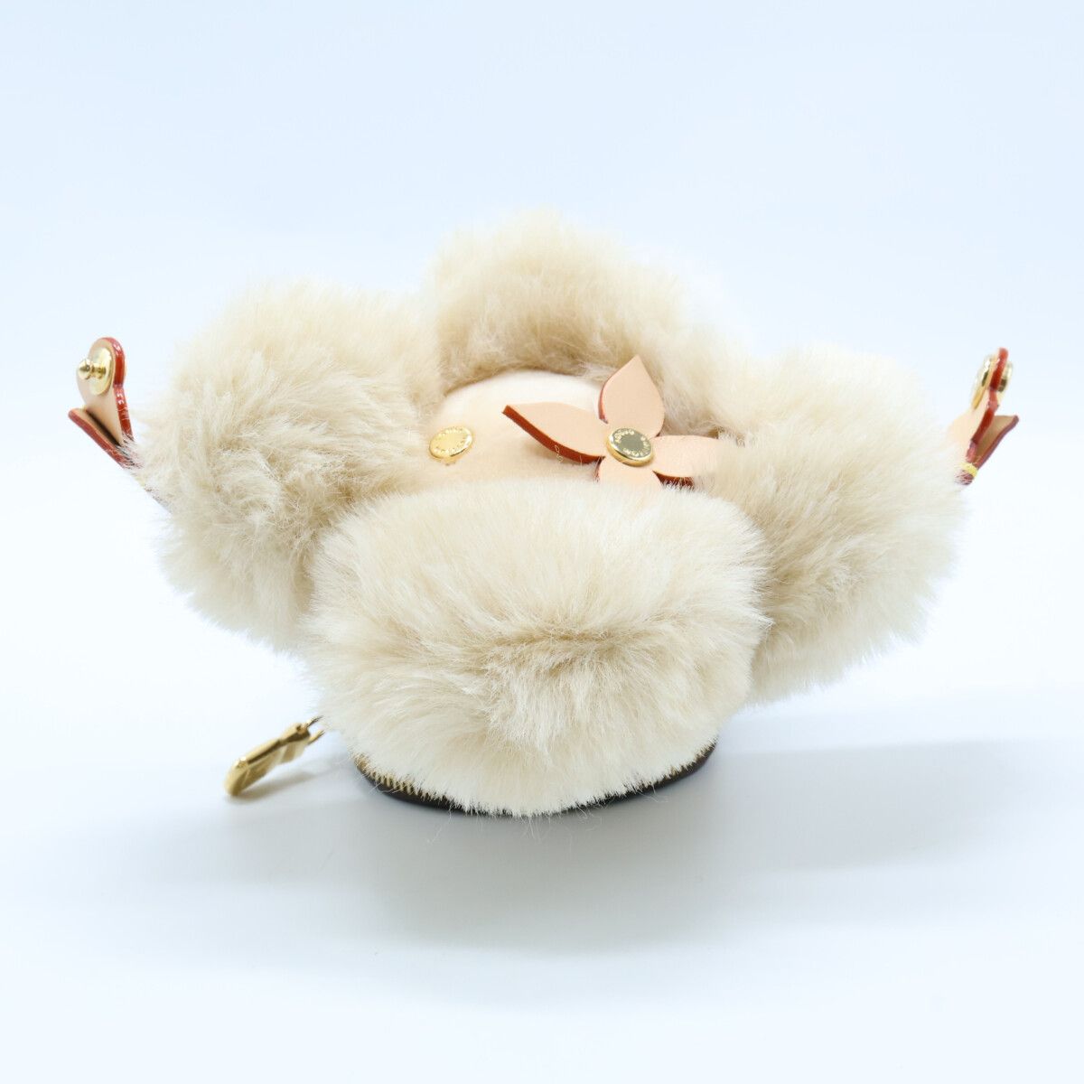 Louis Vuitton Vivienne Hug Faux Fur Leather Monogram Backpack Charm — view 7