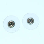 Chanel CC Logo Rhinestone Ribbon Earrings Silver Gold — view 7