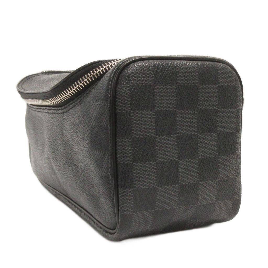 Louis Vuitton Damier Graphite Toilette Pouch Second All Over Print Black — view 2