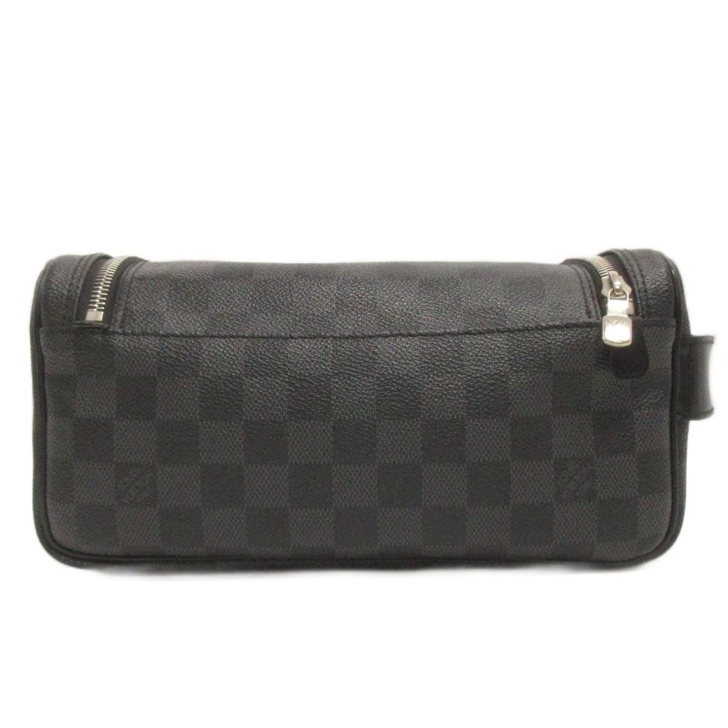 Louis Vuitton Damier Graphite Toilette Pouch Second All Over Print Black — view 3