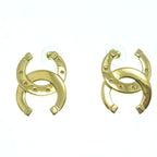 Chanel CC Logo Earrings
