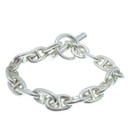 Hermes Chaine D'ancre BL 16 Links Bracelet Silver