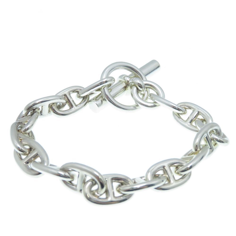 Hermes Chaine D'ancre BL 16 Links Bracelet Silver