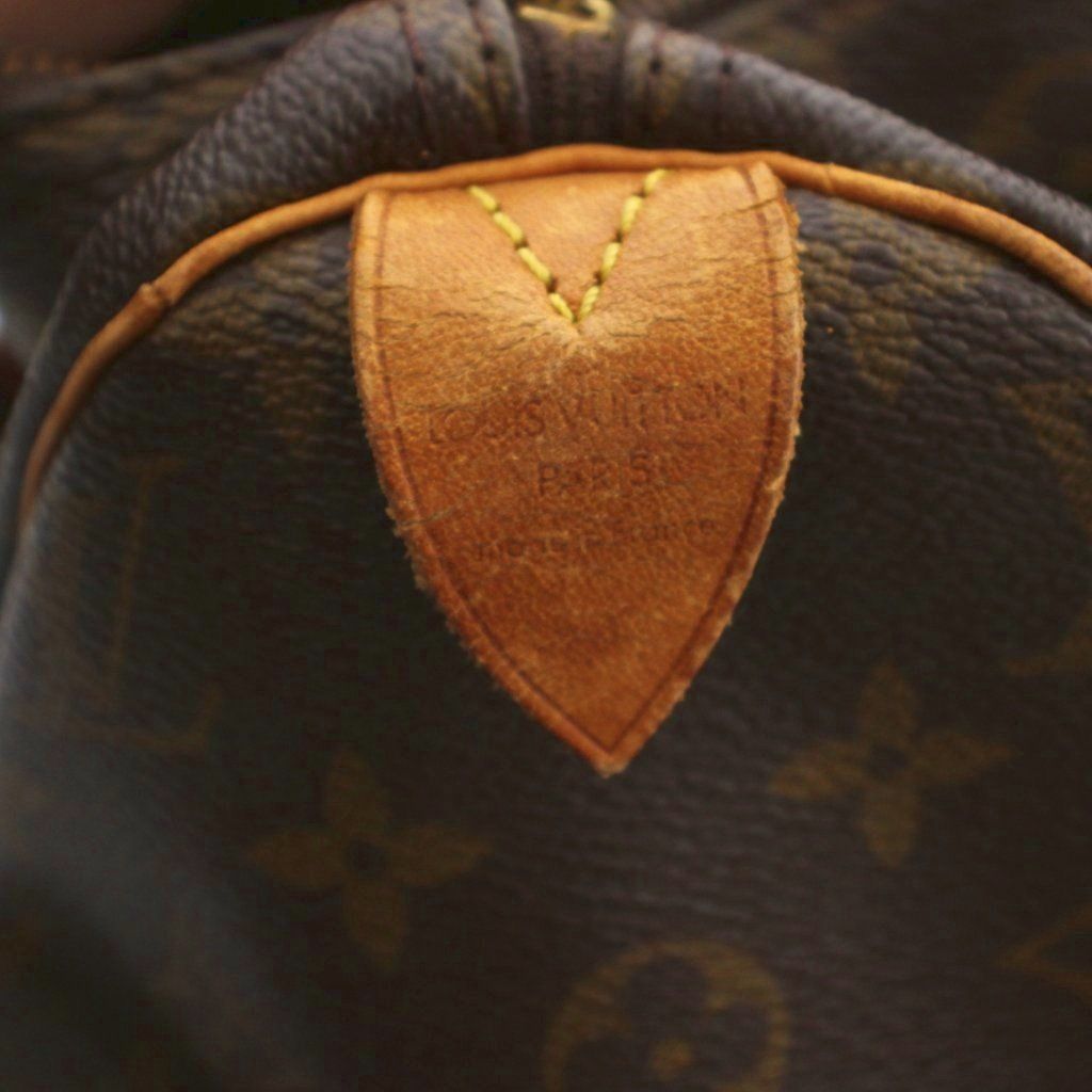 Louis Vuitton Speedy 30 Mini Boston Bag Monogram Pattern Brown — view 8