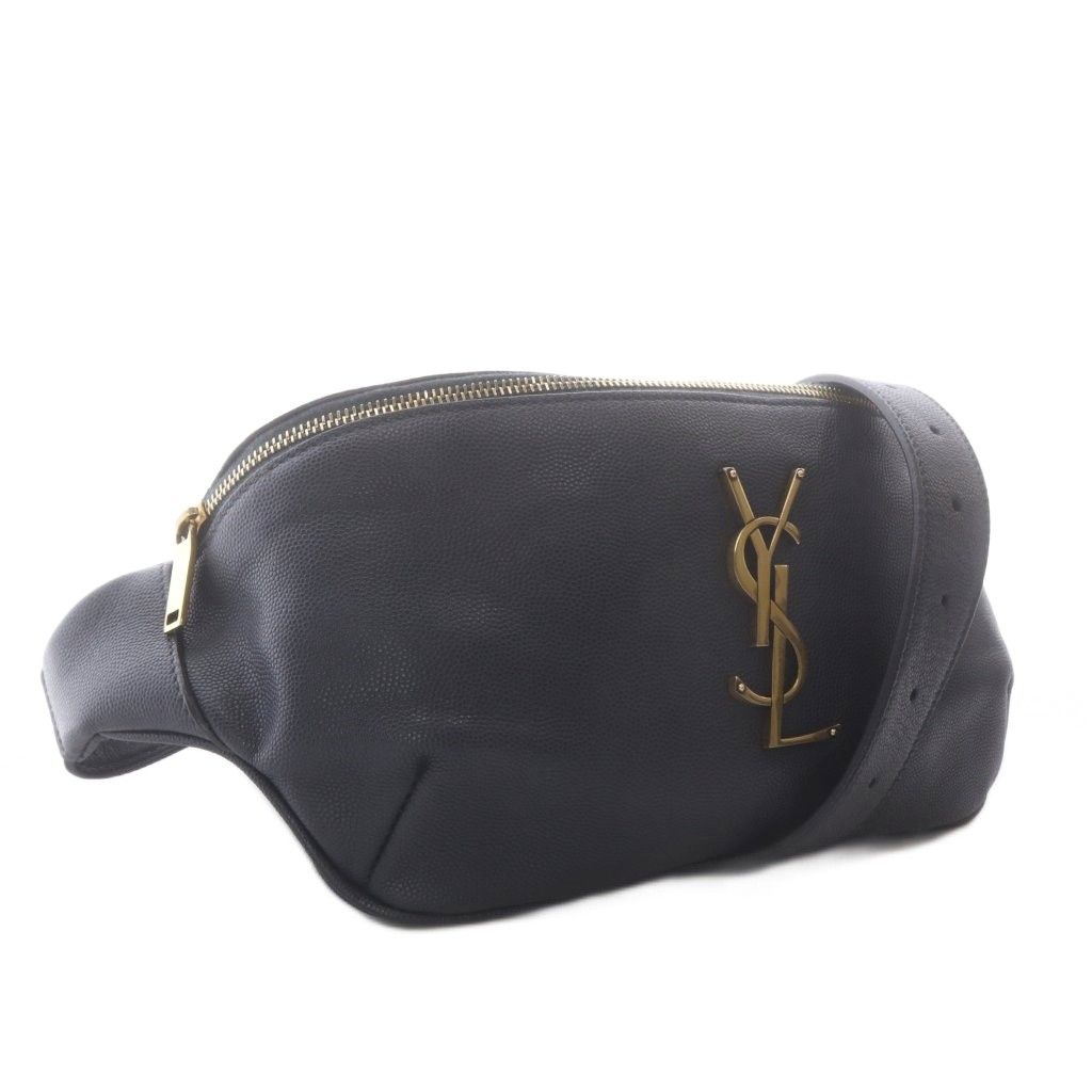Saint Laurent Classic Monogram Grained Poodle Embossed Leather Belt Bag — view 6