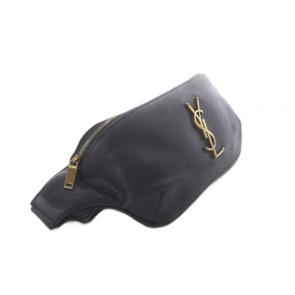 Saint Laurent Classic Monogram Grained Poodle Embossed Leather Belt Bag — view 7