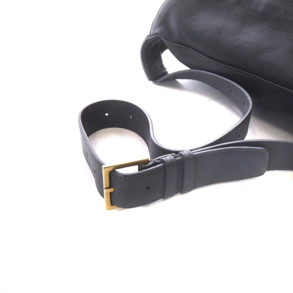 Saint Laurent Classic Monogram Grained Poodle Embossed Leather Belt Bag — view 8