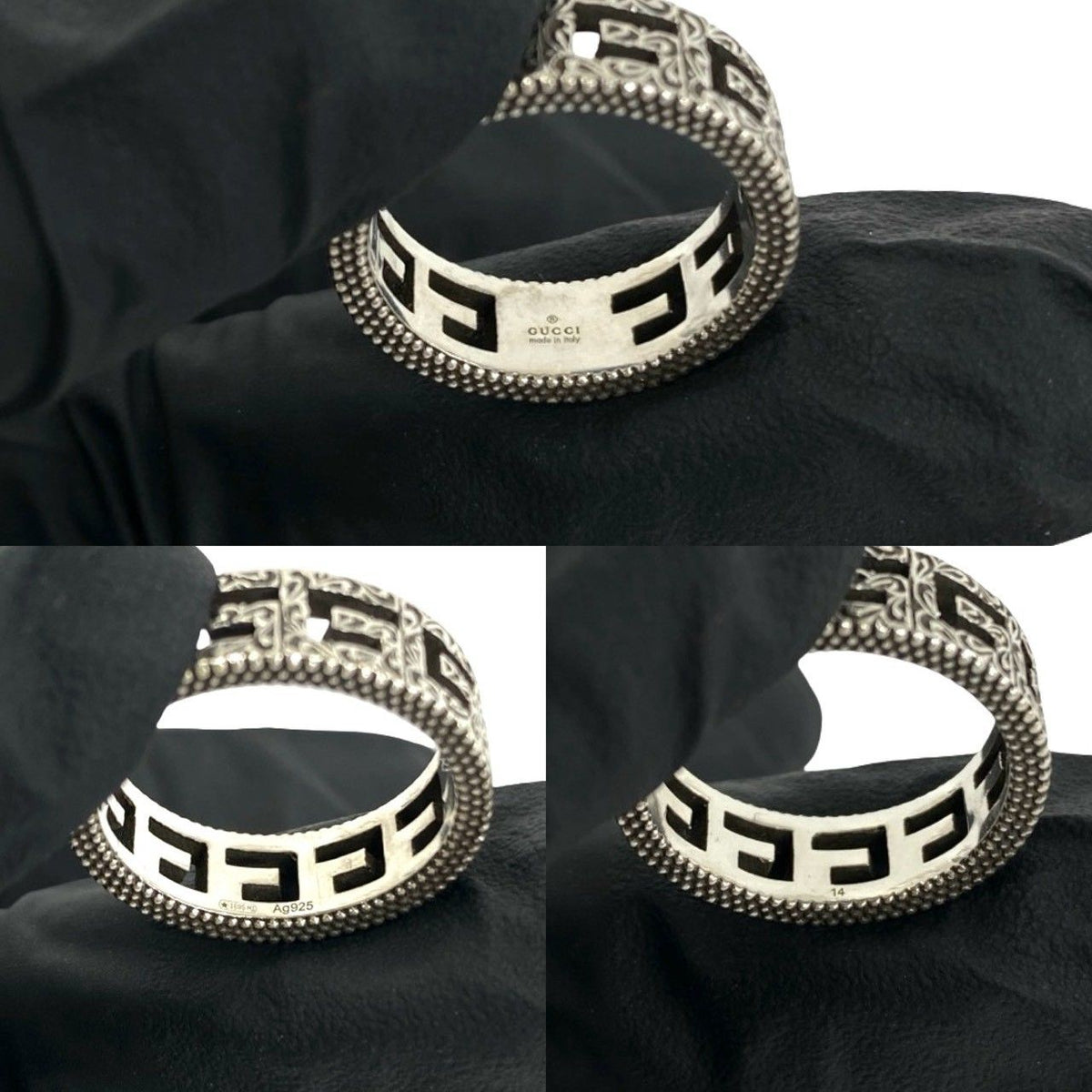Gucci Square G Arabesque Ring 925 Sterling Silver — view 3