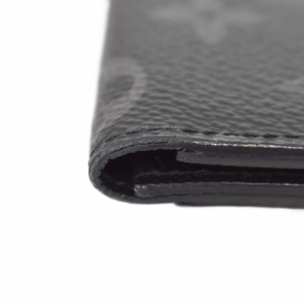 Louis Vuitton Card Case Pocket Organizer Monogram Eclipse Black — view 7