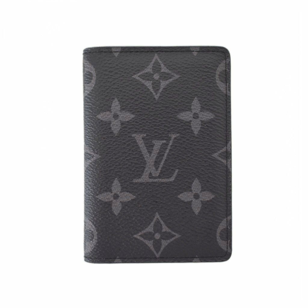 Louis Vuitton Card Case Pocket Organizer Monogram Eclipse Black