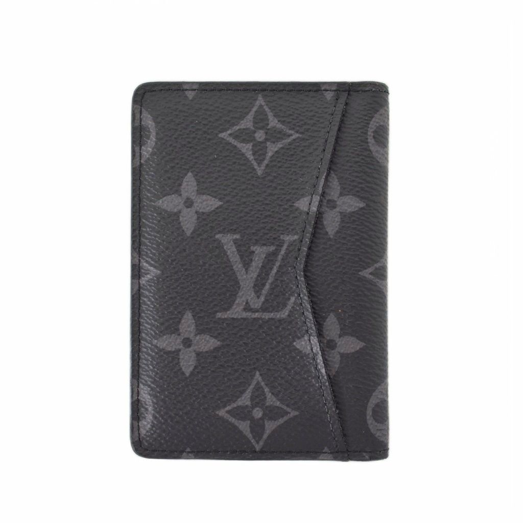 Louis Vuitton Card Case Pocket Organizer Monogram Eclipse Black — view 2