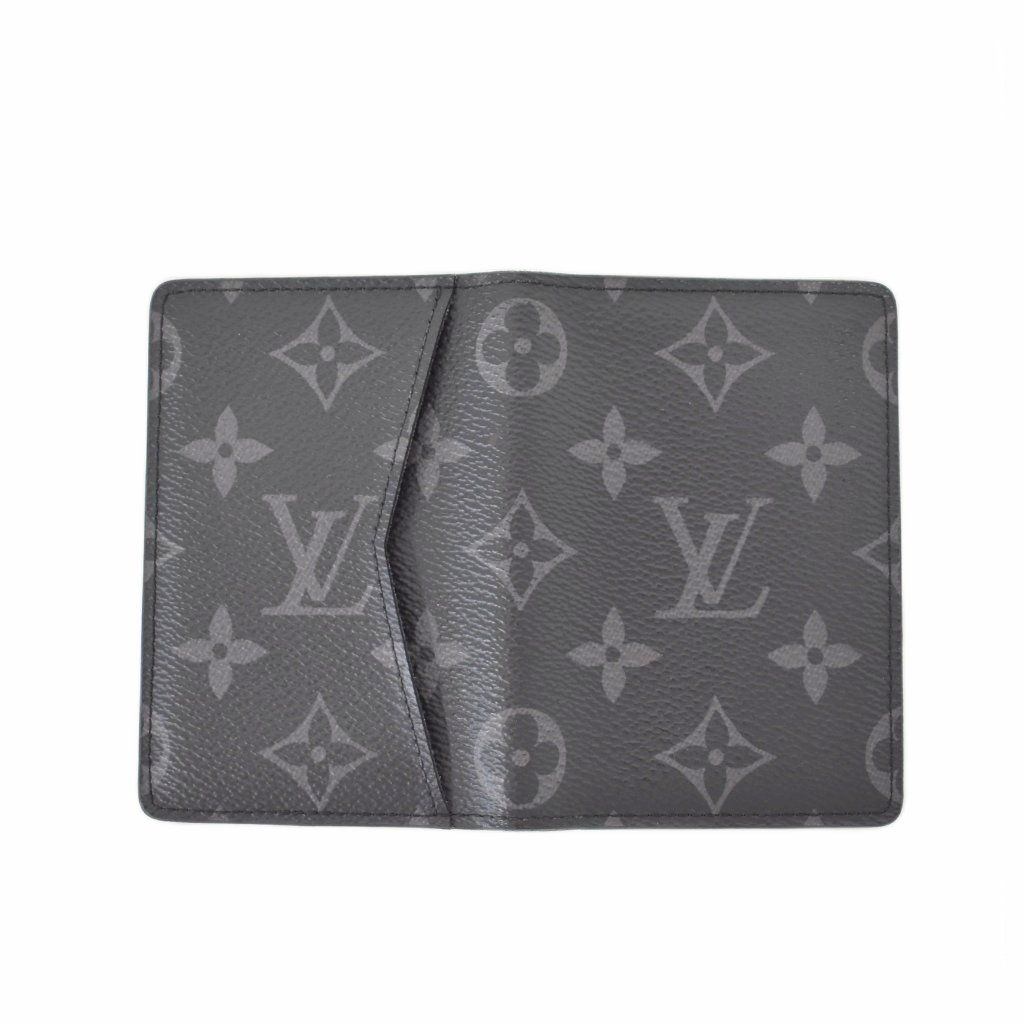 Louis Vuitton Card Case Pocket Organizer Monogram Eclipse Black — view 4