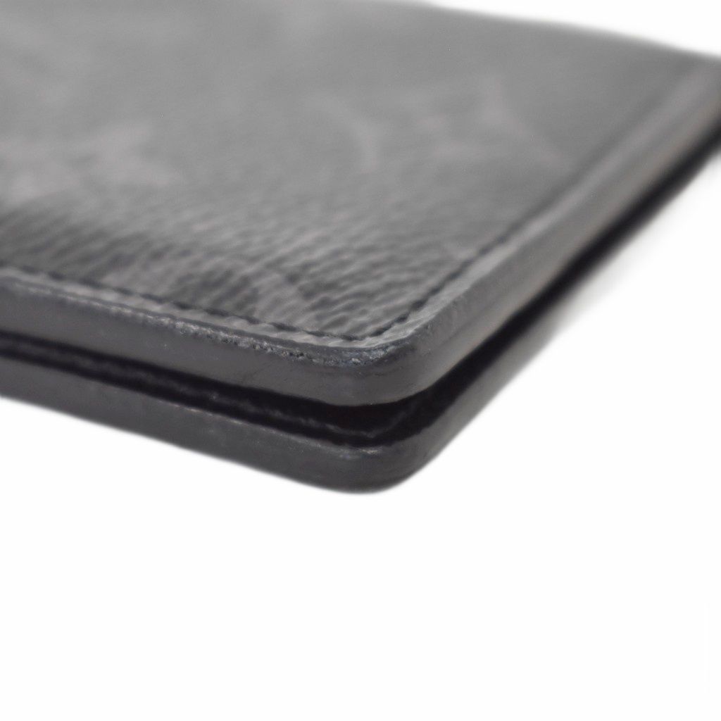 Louis Vuitton Card Case Pocket Organizer Monogram Eclipse Black — view 6
