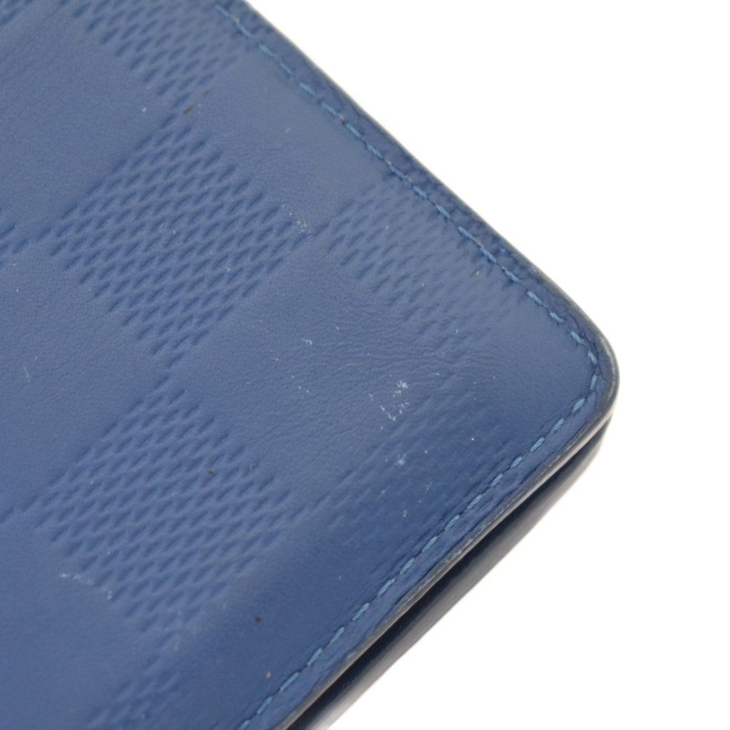 Louis Vuitton Card Case Pocket Organizer Damier Infini Blue — view 6