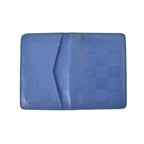 Louis Vuitton Card Case Pocket Organizer Damier Infini Blue — view 4