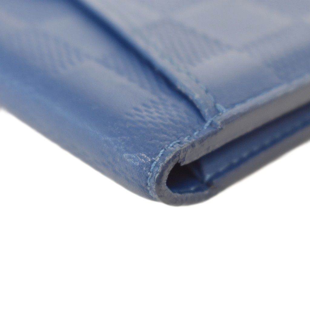 Louis Vuitton Card Case Pocket Organizer Damier Infini Blue — view 8