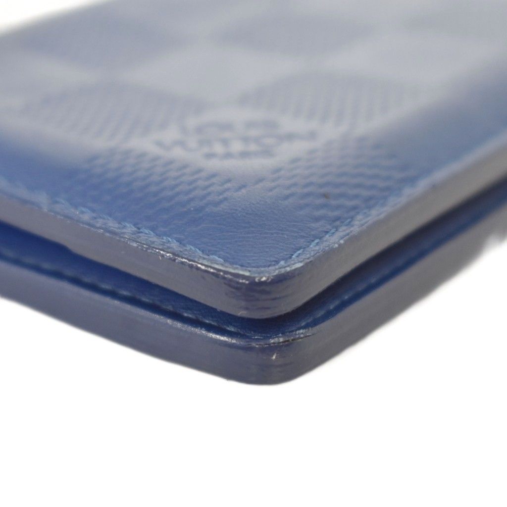 Louis Vuitton Card Case Pocket Organizer Damier Infini Blue — view 7