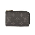 Louis Vuitton Monogram Eclipse Car Key Case Coin Purse Black