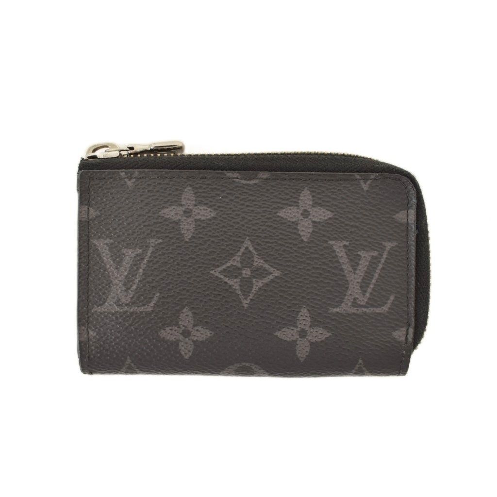 Louis Vuitton Monogram Eclipse Car Key Case Coin Purse Black